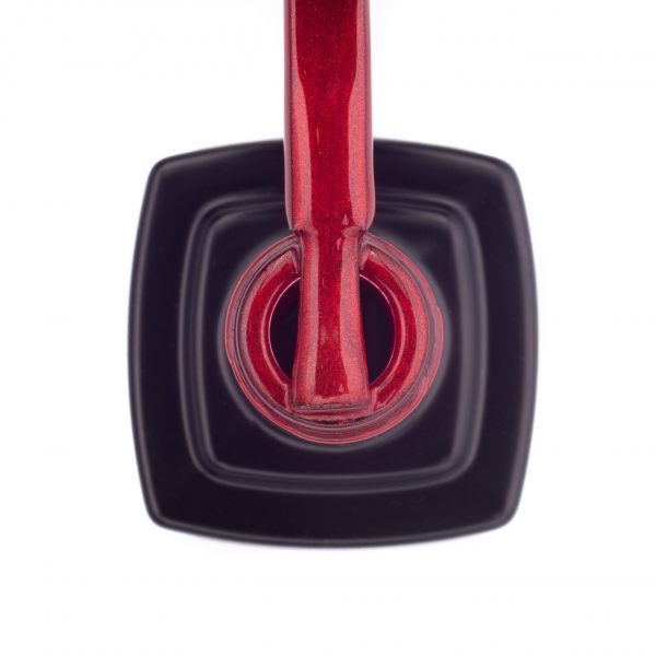 Gel polish Kira Nails Cat Eye №001 (red coral, magnetic), 6 ml - עין החתול 001 - Image 2