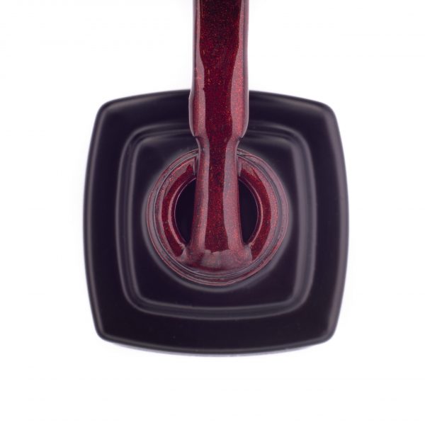 Gel polish Kira Nails Cat Eye №004 (maroon brown, magnetic), 6 ml - עין החתול 004 - Image 2