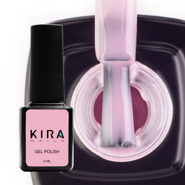 Kira Nails gel polish № 004 (pink camouflage for a coat, enamel), 6 ml