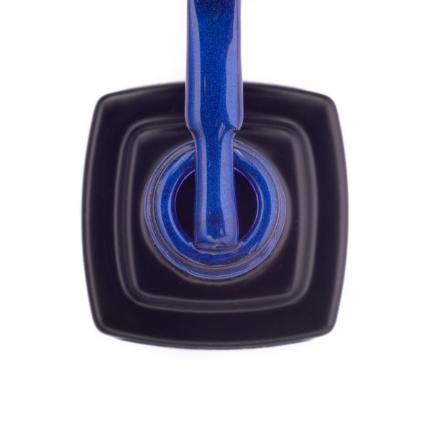 Gel polish Kira Nails Cat Eye №008 (deep blue, magnetic), 6 ml - עין החתול 008 - Image 2