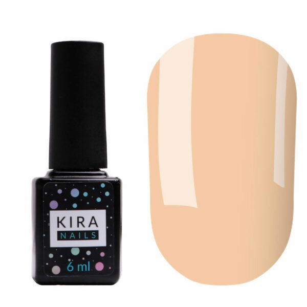 Kira Nails gel polish № 010 (light peach, enamel), 6 ml