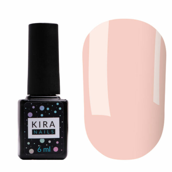 Kira Nails gel polish № 013 (light peach-pink, enamel), 6 ml