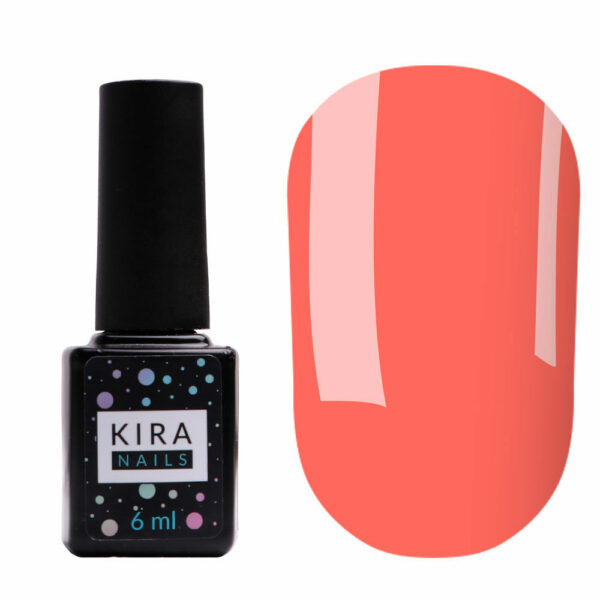 Kira Nails gel polish № 018 (light coral, enamel), 6 ml