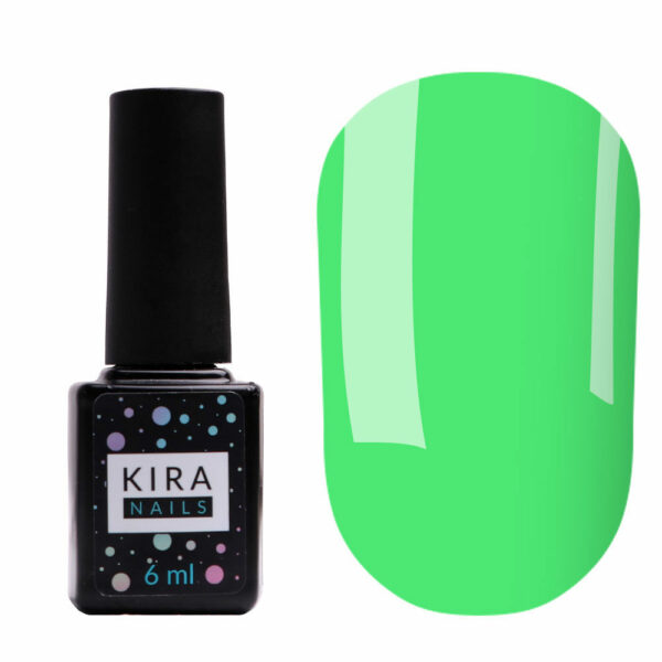Kira Nails gel polish № 024 (light green, enamel), 6 ml