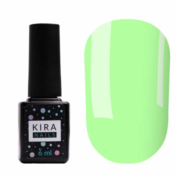 Kira Nails gel polish № 025 (pale light green, enamel), 6 ml