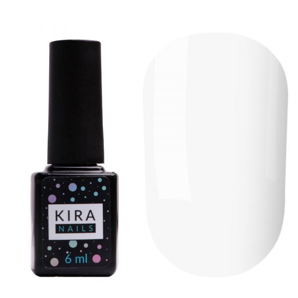 Gel polish Kira Nails №036, 6ml - לבן 036