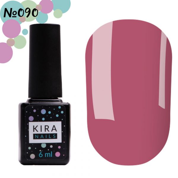 Gel varnish Kira Nails №090 (muted pink, enamel), 6 ml