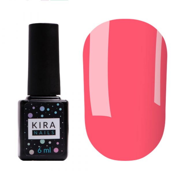 Gel varnish Kira Nails №096 (pink, neon), 6 ml