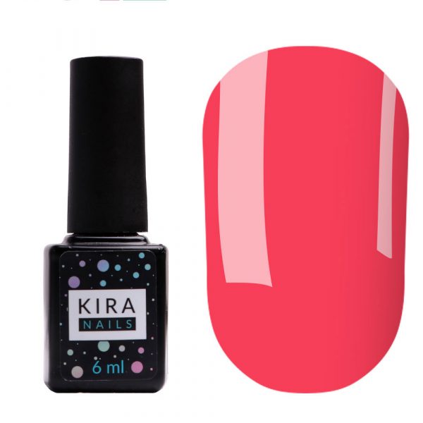 Gel varnish Kira Nails №097 (very bright pink, neon), 6 ml