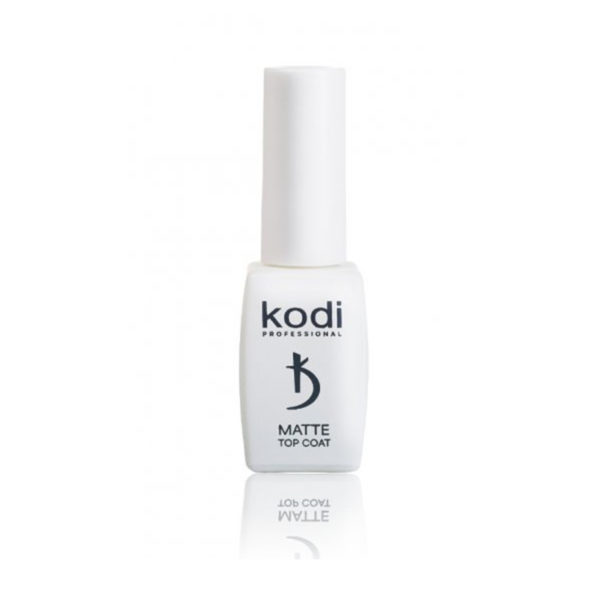 Kodi Profesional MATTE TOP COAT "VELOUR" NEW , 8 ml  - טופ מט קטיפה 8 מל