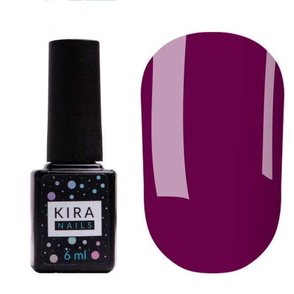 Gel varnish Kira Nails №102 (dark fuchsia, enamel), 6 ml