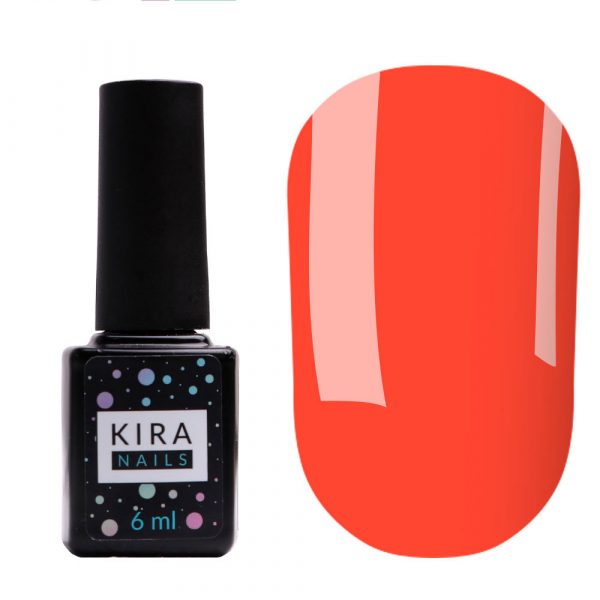 Gel varnish Kira Nails №106 (light coral, neon), 6 ml