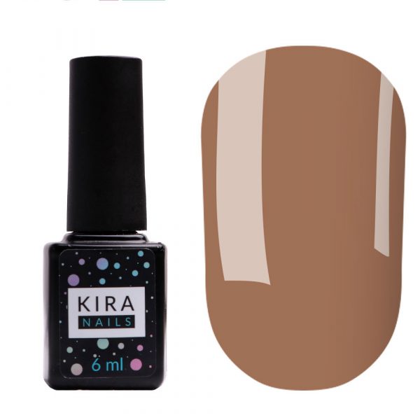 Gel varnish Kira Nails №116 (gray-brown, enamel), 6 ml