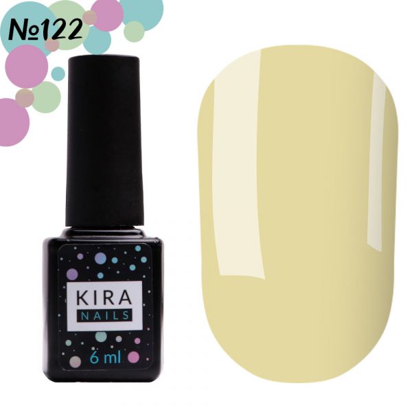 Gel polish Kira Nails №122, (pale gray-light green, enamel) 6ml