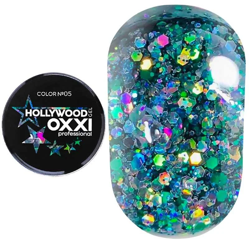 OXXI Glitter Gel Hollywood №05, 5 gr. - הוליווד 05