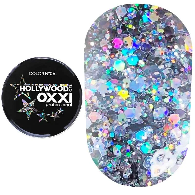 OXXI Glitter Gel Hollywood №06, 5 gr. - הוליווד 06