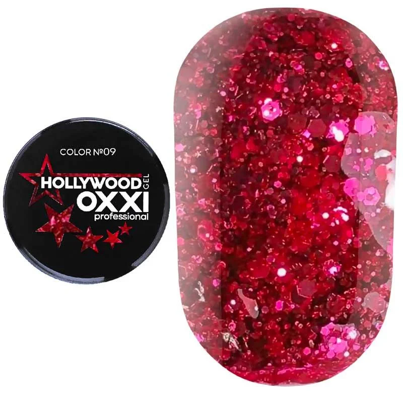 OXXI Glitter Gel Hollywood №09, 5 gr. - הוליווד 09