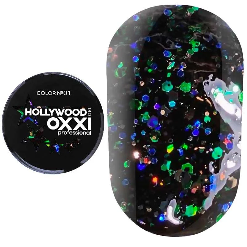 OXXI Glitter Gel Hollywood №01, 5 gr. - הוליווד 01