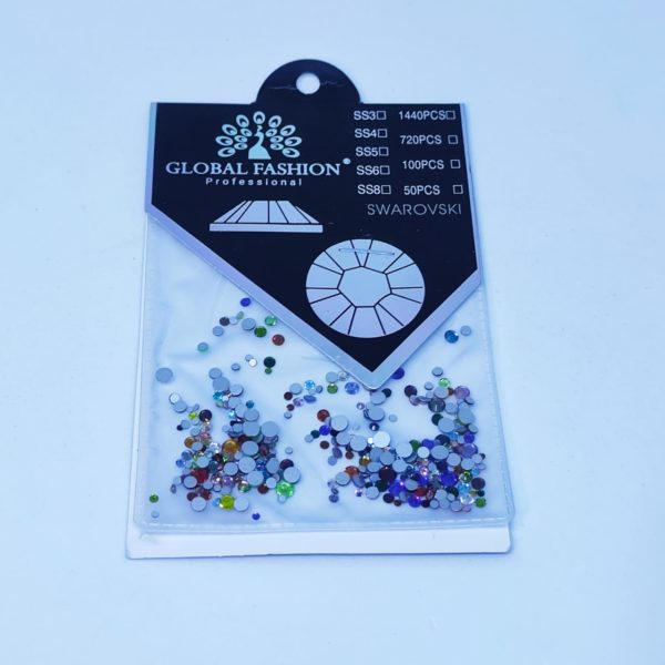 Swarovski stones, color mix -  סברובסקי - אבנים צבעוני
