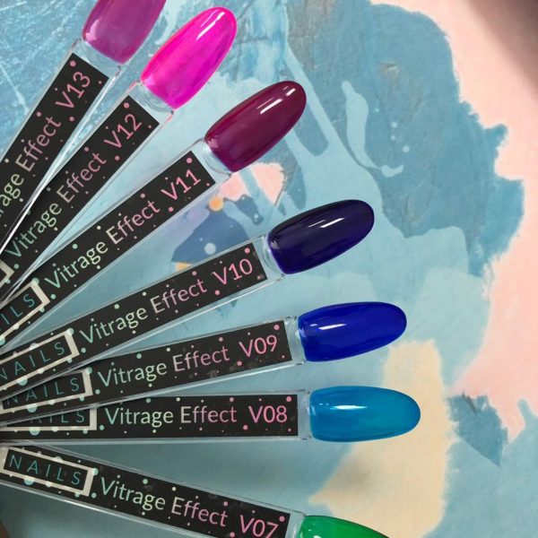 Gel polish Kira Nails Vitrage № V12 (pink acid), 6 ml - Image 2