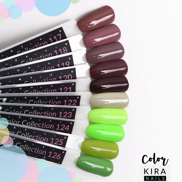 Gel polish Kira Nails №126, (muted green, enamel) 6ml - Image 3