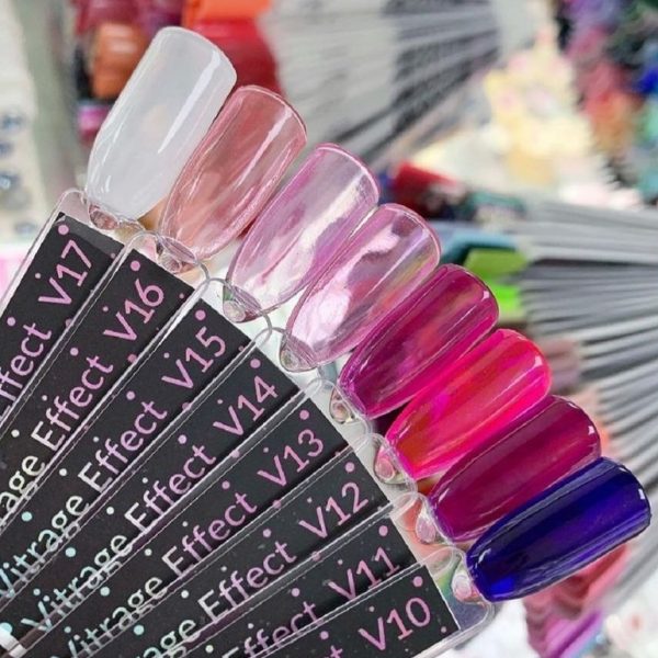 Gel polish Kira Nails Vitrage № V15 (transparent purple), 6 ml - Image 2