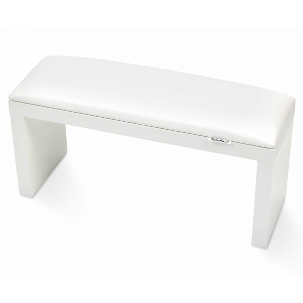 משענת יד למניקור עם מקום למנורה - לבן - SPENVI - Armrest for manicure on white legs White