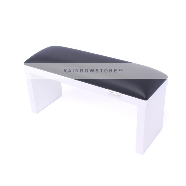 משענת יד למניקור שחור רגליים לבנות - SPENVI - Armrest for manicure on white legs Black