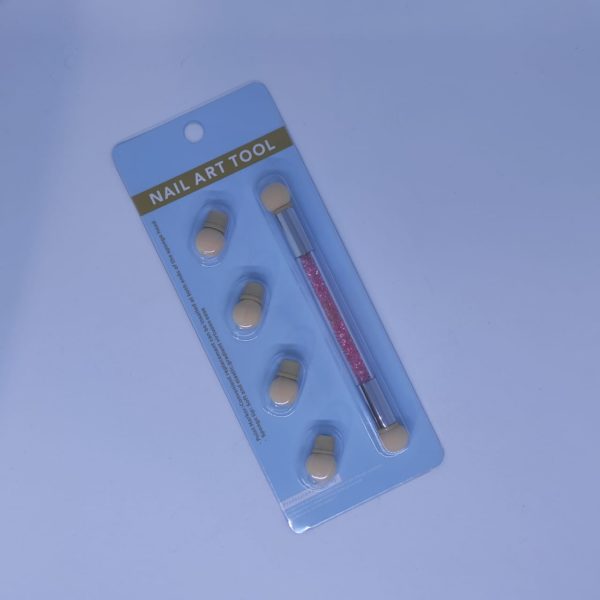 nail art tool  - מברשת ספוג לעיצוב ציפורניים - Image 3