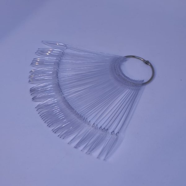 Pallete sharp 24 pcs clear  -  טיפסים 24 יחידות בטבעת שפיץ - שקוף