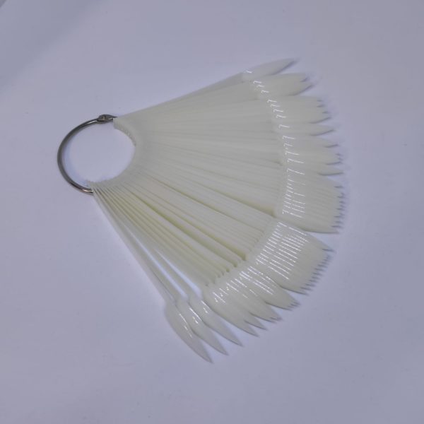 Pallete sharp 50 pcs - milk  - טיפסים 50 יחידות בטבעת שפיץ חלבי