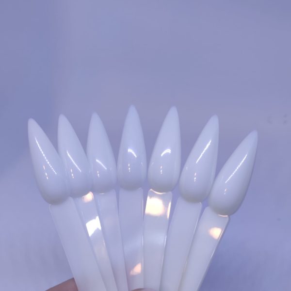 Pallete sharp 50 pcs - milk  - טיפסים 50 יחידות בטבעת שפיץ חלבי - Image 2