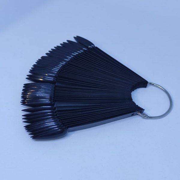 Pallete sharp 50 pcs - black  - טיפסים 50 יחידות בטבעת שפיץ שחור