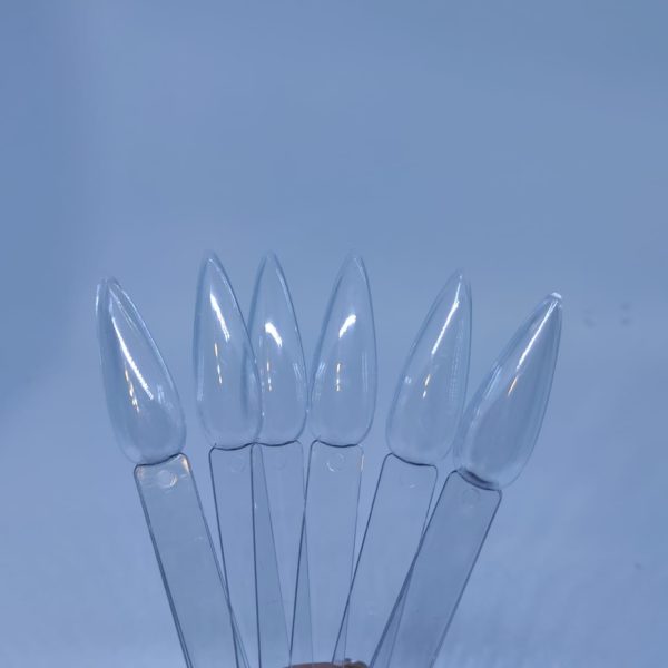 Pallete sharp 24 pcs clear  -  טיפסים 24 יחידות בטבעת שפיץ - שקוף - Image 2