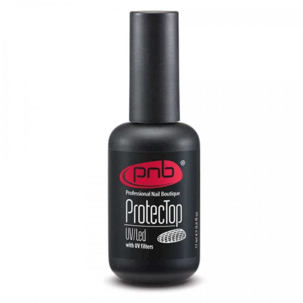 PNB - ProtecTop Coat PNB UV / LED 17ml / Gel polish hardener with UV filter - טופ מגן 17 מל
