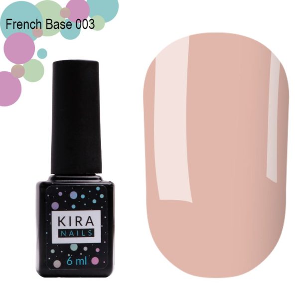 Kira Nails - french base 6 ml - 003.  - בייס פרנץ 6 מל 003