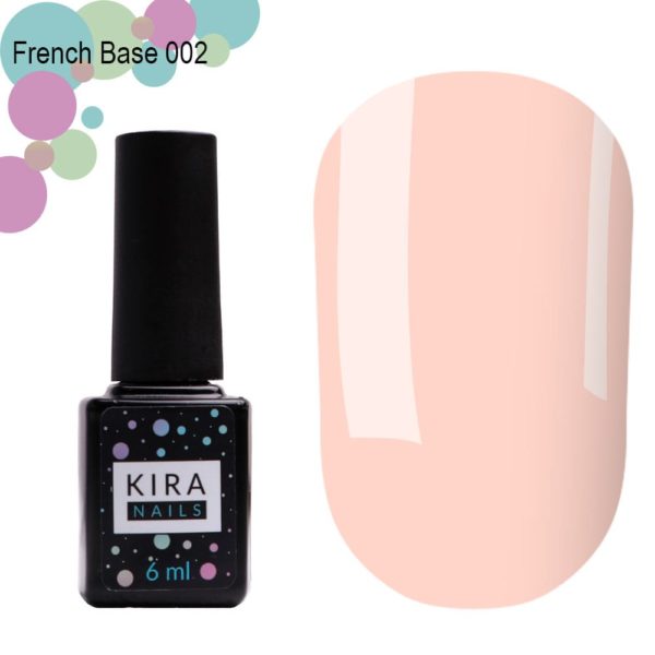 Kira Nails - french base 6 ml - 002.  - בייס פרנץ 6 מל 002