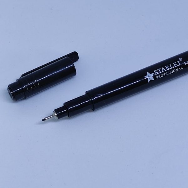 STARLET - pen for paint black size 0.3 mm - עט ציור - צבע שחור קוטר 0.3 ממ