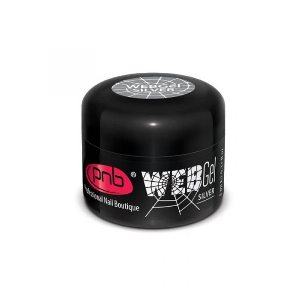 PNB Spider Gel Silver 5 ml - ספיידר ג'ל צבע כסף - 5 מל - Image 2