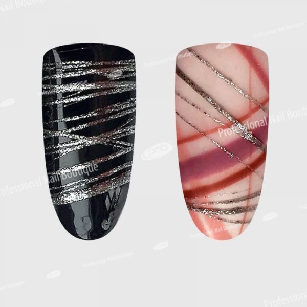 PNB Spider Gel Silver 5 ml - ספיידר ג'ל צבע כסף - 5 מל - Image 3