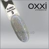 Гель-лак Rumba Oxxi 3, синьо-фіолетово-блакитний мікс слюди на прозорій основі, 10мл