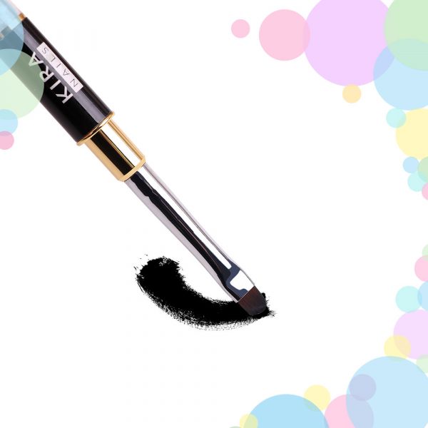 Kira Nails Gel oval 6 brush (Nylon)  - מברשת ג'ל אובל מס, 6 - Image 2