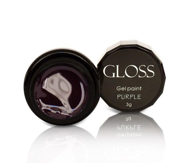 GLOSS - Gel paint GLOSS Purple 3g - ג'ל ציור סגול
