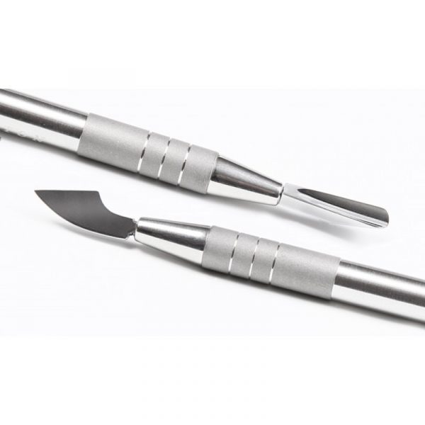 OLTON - Manicure shovel (pusher + hatchet) Olton - דוחף עור עם סכין - Image 2