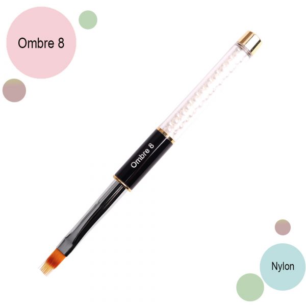 KIRA - Brush Ombre 8 (Nylon) Kira Nails - מברשת אומברה מס, 08