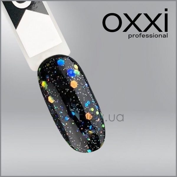 Топ для гель-лаку без липкого шару Oxxi Professional Shiny Top 1 з шиммером, 10 мл