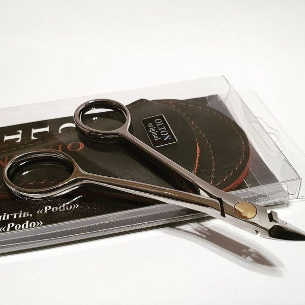 OLTON - cuticle neppers  "PODO"  10mm  -   צבתית מספריים לעור 10ממ - Image 3