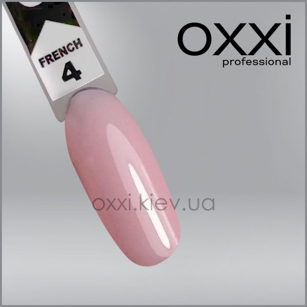Гель-лак Oxxi French 4 ніжно-рожевий, емаль, для френча, 10мл - Image 2