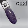 Гель-лак Disco Oxxi 6, кольоровий мікс блискіток і шиммерів з бузковим акцентом на прозорій основі, світловідбиваючий, 10мл