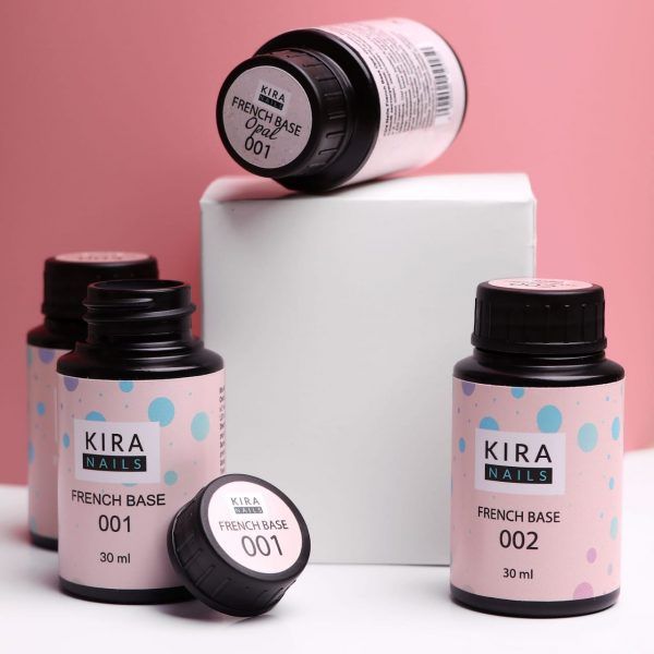kira nails - french base 30ml - 001 - פרנץ' בייס 30 מל 001 - Image 3